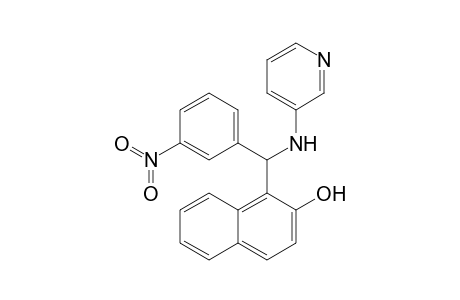 1-(3-Nitrophenyl(pyridine-3-ylamino)methyl)naphthalene-2-ol
