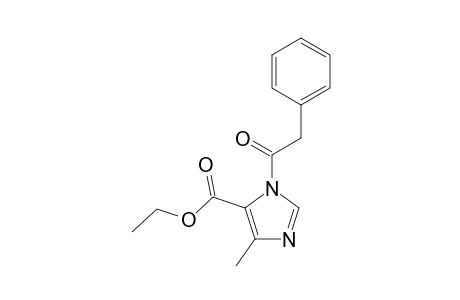 5-Methyl-3-(1-oxo-2-phenylethyl)-4-imidazolecarboxylic acid ethyl ester