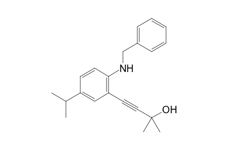 4-(2-(Benzylamino)-5-isopropylphenyl)-2-methylbut-3-yn-2-ol