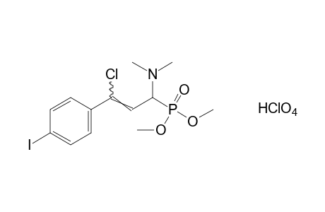 [gamma-chloro-a-(dimethylamino)-p-iodocinnamyl]phosphonic acid, dimethyl ester, monohydroperchlorate