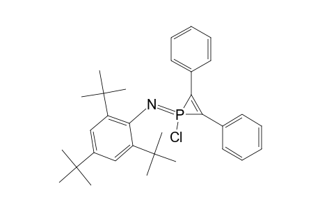1-Chloro-2,3-diphenyl-1-(2',4',6'-tri-t-butylphenylimino)-.lambda(5).-phosphirene