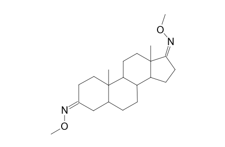 Androstane-3,17-dione, bis(O-methyloxime), (5.alpha.)-