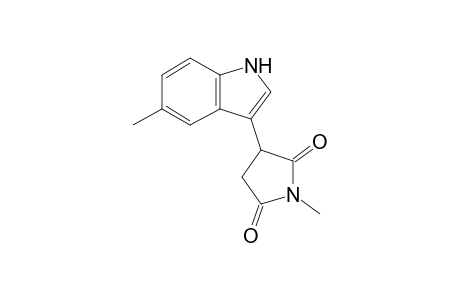1-Methyl-3-(5-methyl-1H-indol-3-yl)pyrrolidine-2,5-dione