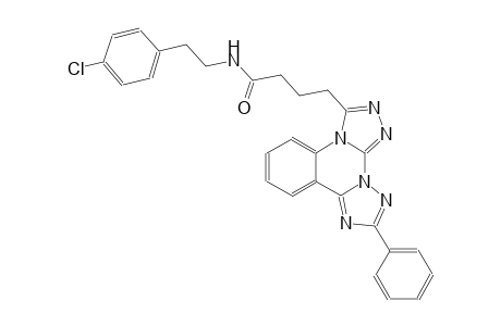di[1,2,4]triazolo[4,3-a:1,5-c]quinazoline-3-butanamide, N-[2-(4-chlorophenyl)ethyl]-10-phenyl-