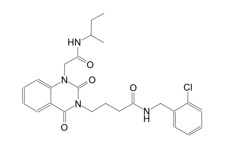 4-(1-[2-(sec-butylamino)-2-oxoethyl]-2,4-dioxo-1,4-dihydro-3(2H)-quinazolinyl)-N-(2-chlorobenzyl)butanamide