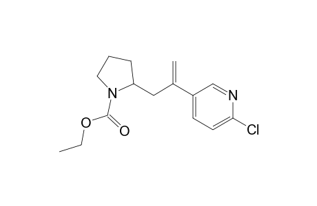 2-[2-(6-chloro-3-pyridinyl)prop-2-enyl]-1-pyrrolidinecarboxylic acid ethyl ester