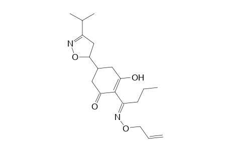 2-Cyclohexen-1-one, 5-[4,5-dihydro-3-(1-methylethyl)-5-isoxazolyl]-3-hydroxy-2-[1-[(2-propenyloxy)imino]butyl]-