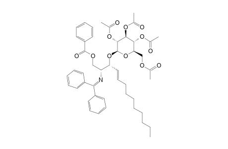 O-(2,3,4,6-TETRA-O-ACETYL-BETA-D-GLUCOPYRANOSYL)-(1->3)-(2S,3S,4E)-2-[N-(DIPHENYLMETHYLENE)-AMINO]-1-O-BENZOYL-4-TRIDECENE-1,3-DIOL