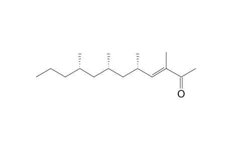 (E,5S,7S,9S)-3,5,7,9-tetramethyl-3-dodecen-2-one
