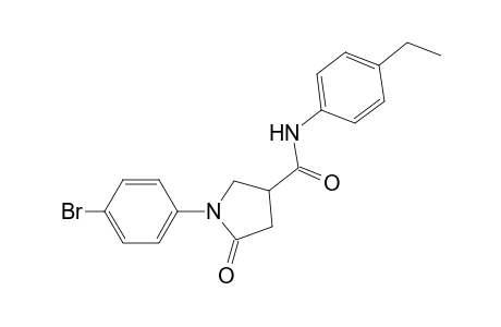 1-(4-Bromo-phenyl)-5-oxo-pyrrolidine-3-carboxylic acid (4-ethyl-phenyl)-amide