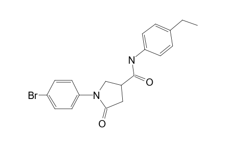 1-(4-Bromo-phenyl)-5-oxo-pyrrolidine-3-carboxylic acid (4-ethyl-phenyl)-amide