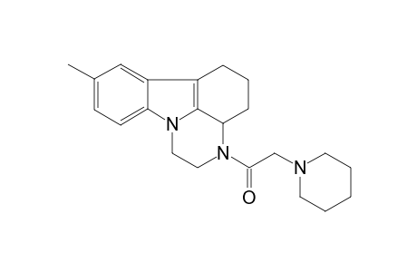 1H-Pyrazino[3,2,1-jk]carbazole, 2,3,3a,4,5,6-hexahydro-8-methyl-3-[2-(1-piperidinyl)acetyl]-