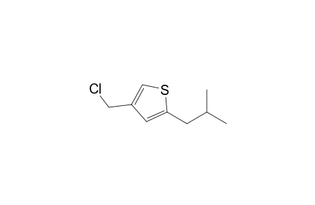 4-(chloromethyl)-2-(2-methylpropyl)thiophene