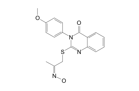 2-[2-(HYDROXYIMINO)-PROPYL]-SULFANYL-3-(4-METHOXYPHENYL)-QUINAZOLIN-4(3H)-ONE