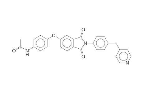 4-(4-Acetamidophenoxy)-N-[4-(4-pyridylmethyl)phenyl]phthalimide