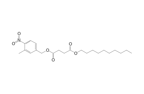 Succinic acid, decyl 3-methyl-4-nitrobenzyl ester