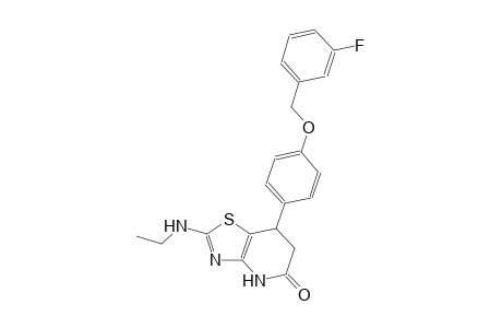 thiazolo[4,5-b]pyridin-5(4H)-one, 2-(ethylamino)-7-[4-[(3-fluorophenyl)methoxy]phenyl]-6,7-dihydro-