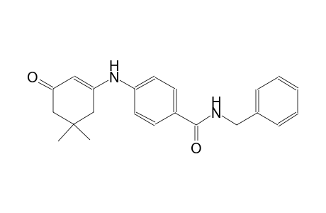 N-benzyl-4-[(5,5-dimethyl-3-oxo-1-cyclohexen-1-yl)amino]benzamide