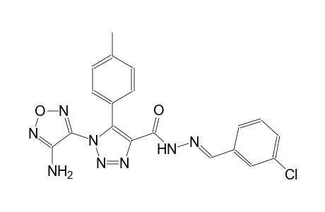 1-(4-amino-1,2,5-oxadiazol-3-yl)-N'-[(E)-(3-chlorophenyl)methylidene]-5-(4-methylphenyl)-1H-1,2,3-triazole-4-carbohydrazide