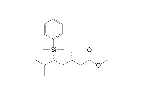 Methyl (3R,5R)-3,6-dimethyl-5-dimethyl(phenyl)silylheptanoate