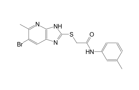 2-[(6-bromo-5-methyl-3H-imidazo[4,5-b]pyridin-2-yl)sulfanyl]-N-(3-methylphenyl)acetamide