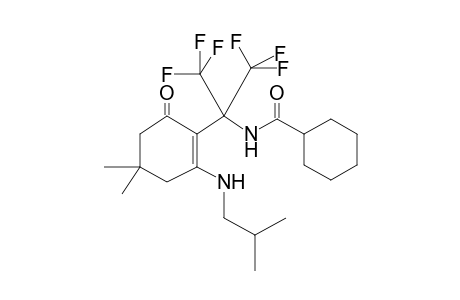N-(2-{4,4-dimethyl-2-[(2-methylpropyl)amino]-6-oxocyclohex-1-en-1-yl}-1,1,1,3,3,3-hexafluoropropan-2-yl)cyclohexanecarboxamide