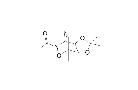 1-Methyl-5,6-O-isopropylidene-2-oxa-3-azabicyclo[2.2.2]oct-7-ene-5,6-diol, 3-acetyl