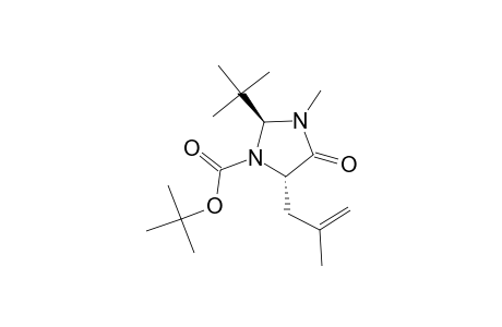 TERT.-BUTYL-(2S,5S)-2-TERT.-BUTYL-3-METHYL-5-(2-METHYLALLYL)-4-OXOIMIDAZOLIDINE-1-CARBOXYLATE