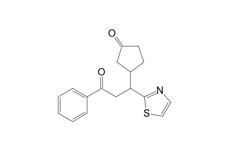 4-[3'-Oxo-3'-phenyl-1'-(thiazol-2"-yl)propyl]-cyclopentanone