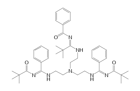 N-(1-{2-[Bis(2-{[(2,2-dimethylpropionylimino)phenylmethyl]amino}-ethyl)amino]ethylamino}-2,2-dimethylpropylidene)benzamide