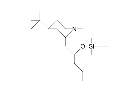 trans-4-tert-Butyl-2-(2-[T-butyl-dimethyl-silyloxy]-pentyl)-1-methyl-piperidine