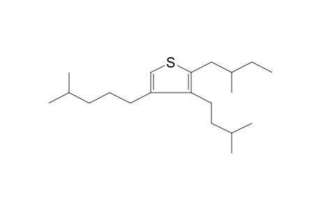 2-(2'-METHYLBUTYL)-3-(3'-METHYLBUTYL)-4-(4'-METHYLPENTYL)THIOPHENE