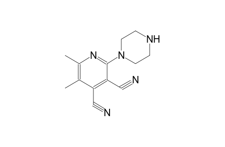 3,4-pyridinedicarbonitrile, 5,6-dimethyl-2-(1-piperazinyl)-