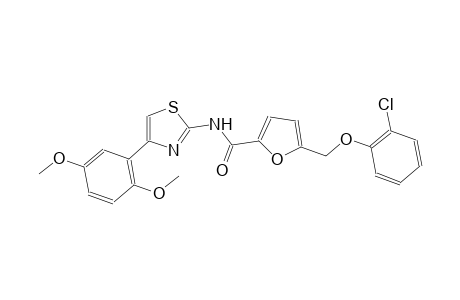 5-[(2-chlorophenoxy)methyl]-N-[4-(2,5-dimethoxyphenyl)-1,3-thiazol-2-yl]-2-furamide