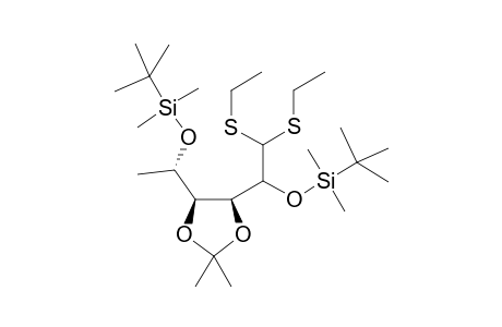 4-[1-(tert-Butyldimethylsilyloxy)-2,2-bis(ethylsulfanyl)ethyl]-5-[1-(tert-butyldimethylsilyloxy)ethyl)]-2,2-dimethyl-[1,3]dioxane