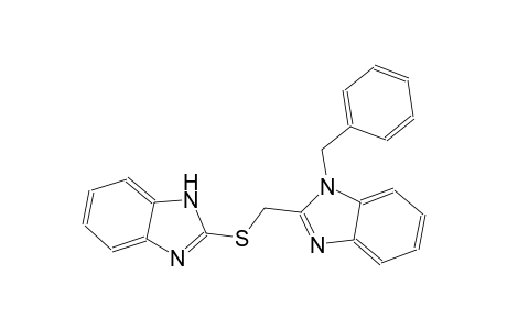 1H-benzimidazole, 2-[(1H-benzimidazol-2-ylthio)methyl]-1-(phenylmethyl)-