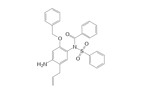 N-benzoyl-O-benzyl-N-(phenylsulfonyl)-4-[3-(1-propenyl)]-2,5-diaminophenol