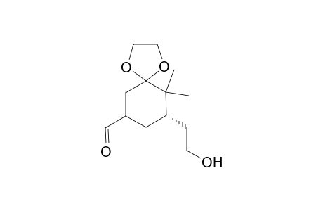 3,3-Ethylenedioxy-5-(2'-hydroxyethyl)-4,4-dimethylcyclohexane-carbaldehyde