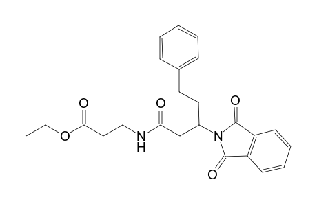 Ethyl 3-{[3'-(1'',3''-dioxo-1'',3''-dihydro-2H-isoindol-2''-yl)-5'-phenylpentanoyl]amino}-propanoate