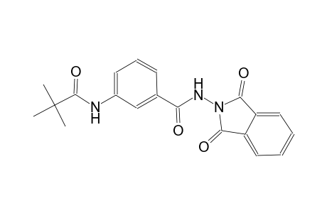 3-[(2,2-dimethylpropanoyl)amino]-N-(1,3-dioxo-1,3-dihydro-2H-isoindol-2-yl)benzamide
