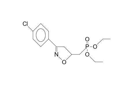 Phosphonic acid, [[3-(4-chlorophenyl)-4,5-dihydro-5-isoxazolyl]methyl]-, diethyl ester