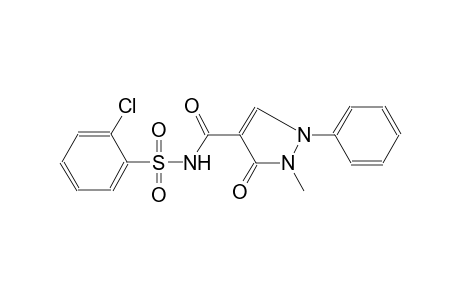 benzenesulfonamide, 2-chloro-N-[(2,3-dihydro-2-methyl-3-oxo-1-phenyl-1H-pyrazol-4-yl)carbonyl]-