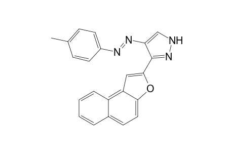 3-(Naphtho[2,1-b]furan-2-yl)-4-(4-methylphenyl)azo-1H-pyrazole