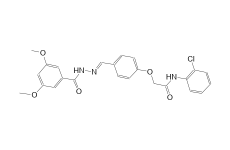 N-(2-chlorophenyl)-2-(4-{(E)-[(3,5-dimethoxybenzoyl)hydrazono]methyl}phenoxy)acetamide