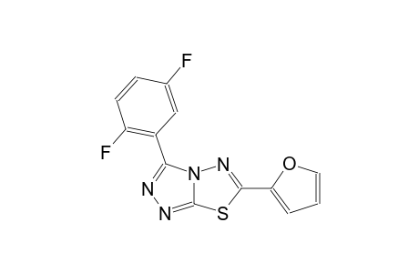 [1,2,4]triazolo[3,4-b][1,3,4]thiadiazole, 3-(2,5-difluorophenyl)-6-(2-furanyl)-