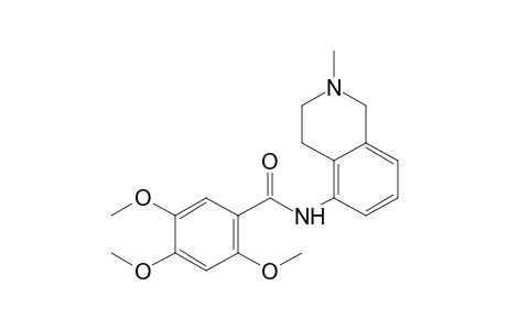 N-(2-methyl-1,2,3,4-tetrahydro-5-isoquinolyl)-2,4,5-trimethoxybenzamide