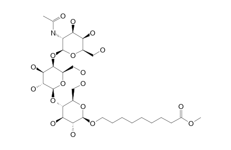 8-METHOXYCARBONYLOCTYL-4-O-[4-O-(2-ACETAMIDO-2-DEOXY-BETA-D-GALACTOPYRANOSYL)-BETA-D-GALACTOPYRANOSYL]-BETA-D-GLUCOPYRANOSIDE