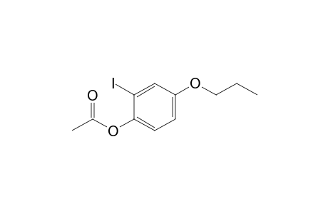 2-Iodo-4-propyloxyphenyl acetate