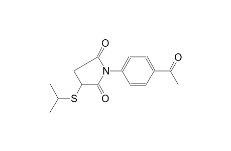 2,5-pyrrolidinedione, 1-(4-acetylphenyl)-3-[(1-methylethyl)thio]-