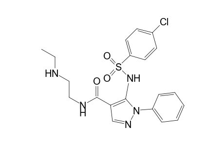 5-(4-Chlorophenylsulfonylamino)-N-(2-ethylaminoethyl)-1-phenyl-1H-pyrazole-4-carboxamide